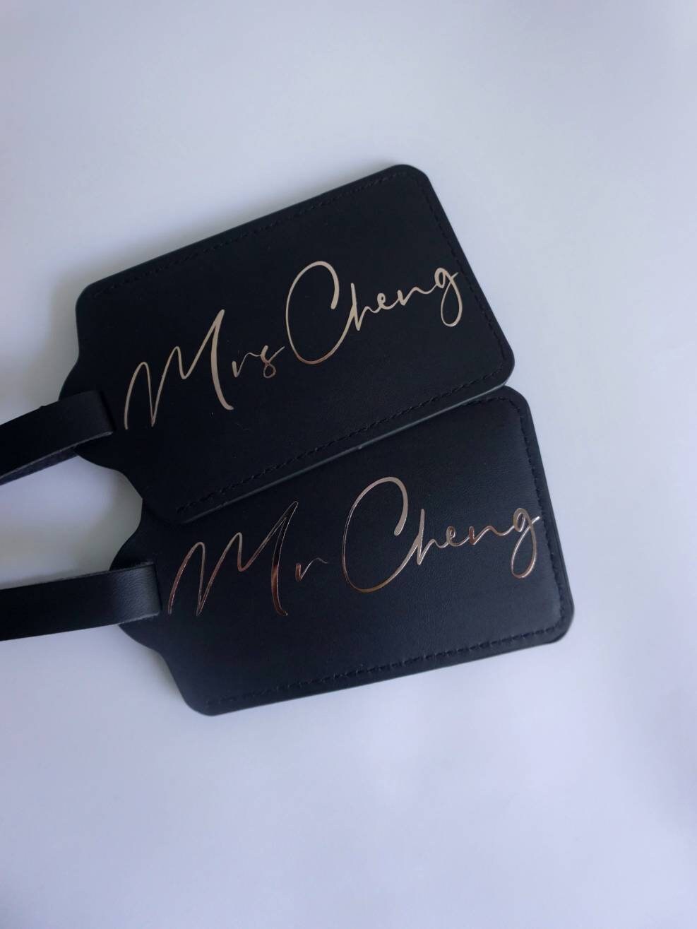 Personalized Luggage Tags (Cursive)