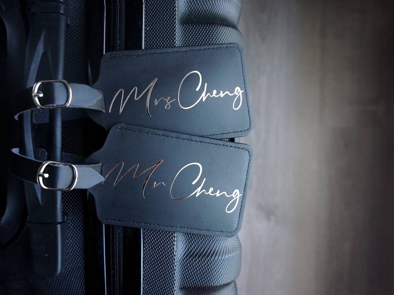 Personalized Luggage Tags (Cursive)
