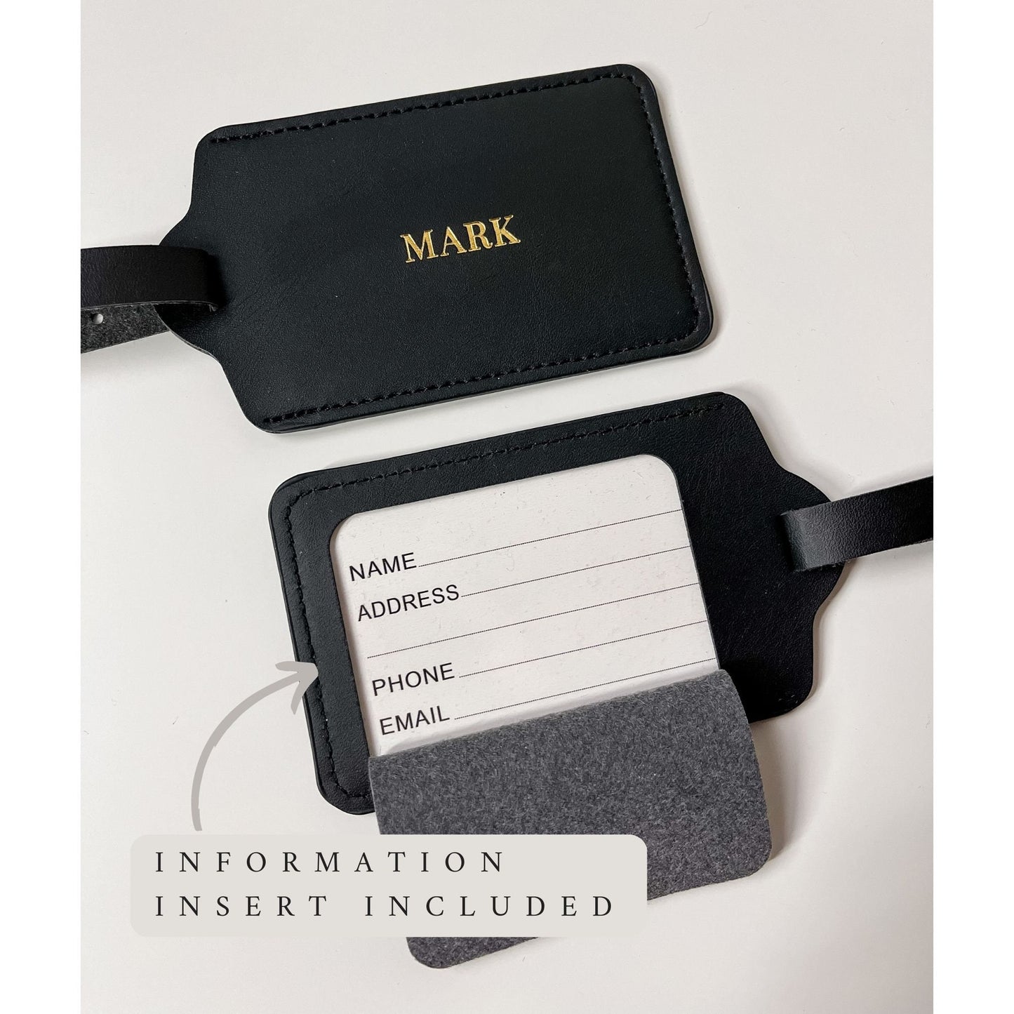 Personalized Luggage Tag - Vertical