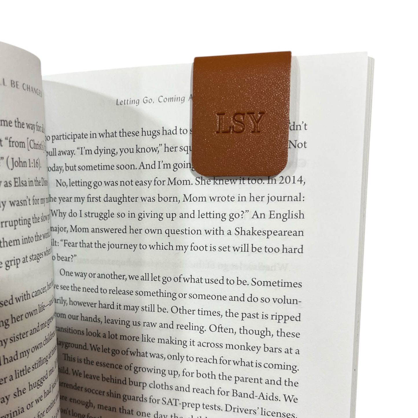 Personalized Magnetic Bookmark - Vegan Leather