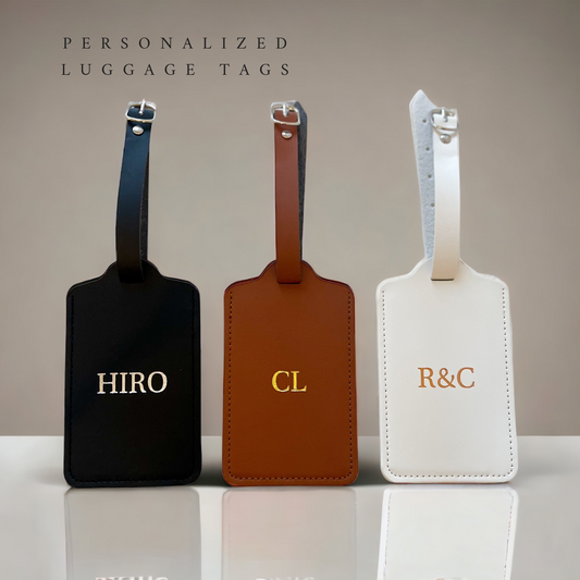 Personalized Luggage Tag - Vertical + Large Font