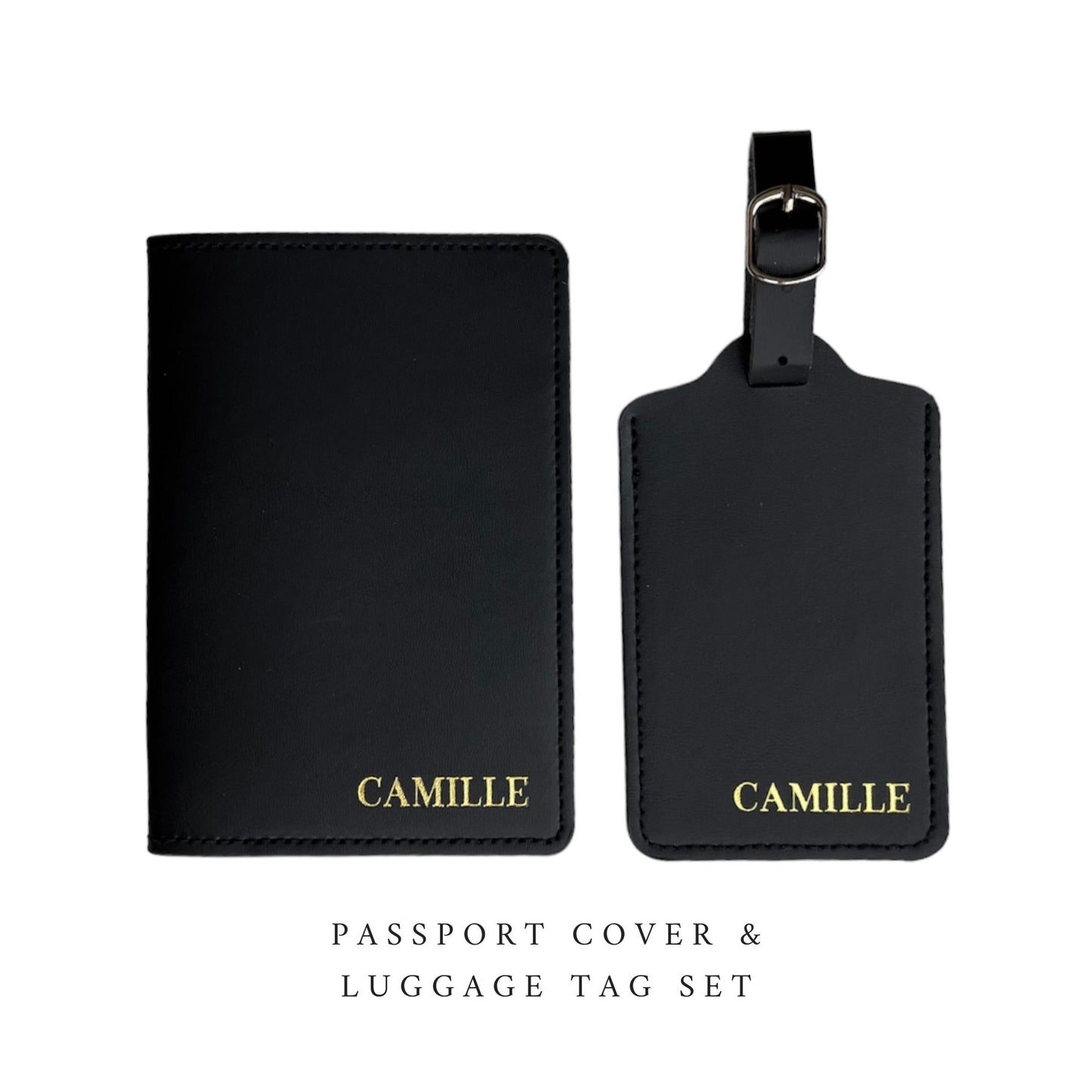 Personalized Passport Cover and Luggage Tag SET