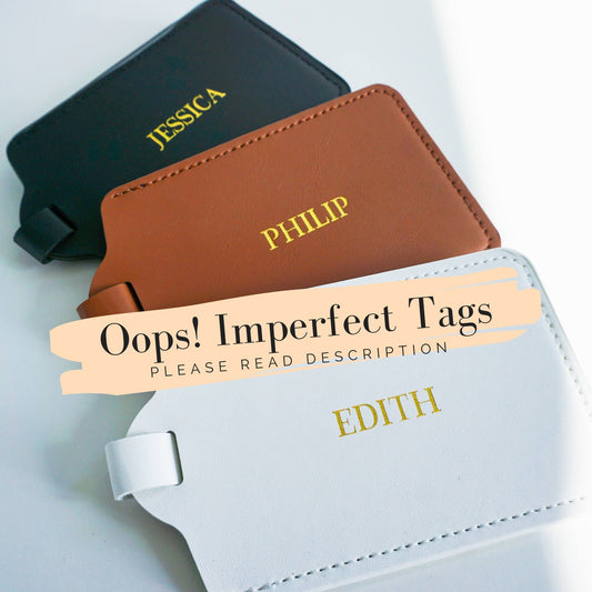 Oops! Imperfect Luggage Tags